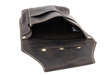 Kellnertasche für Kellnerbörse Köcher in Volllederausstattung LEAS im Vintage-Stil in Echt-Leder, braun